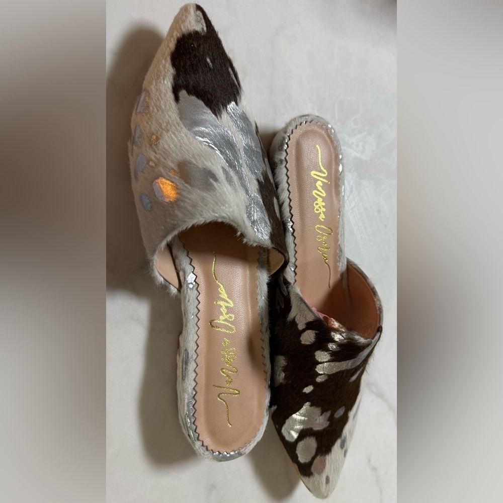 MULES SHOES FOR WOMEN OF FAUX LEATHER BY VANESSA OSORIO SIZE: 7 - Picture 4 of 7